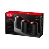 CUDY M3000(2-Pack) kétsávos AX3000 WIFI6 MESH fekete 2,5 gigabit router (2db-os szett)