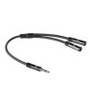 ACT High Quality audio splitter cable 3.5 mm jack male - 2x female