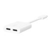 Belkin RockStar USB-C Audio + Charge Adapter White