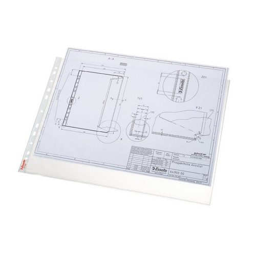 Genotherm lefűzhető, A3, 85 micron, narancsos felület, fekvő, Esselte 10 db/csom