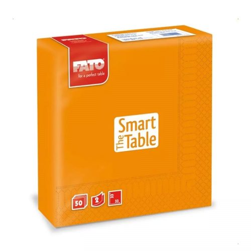 Szalvéta 2 rétegű 33 x 33 cm 50 lap/cs Fato Smart Table narancssárga_82621400