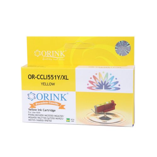 Canon CLI551XL tintapatron yellow ORINK