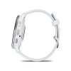 Venu 3 sandstone, silver frame, silicone band