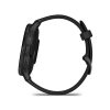 Venu 3 black, black frame, silicone band