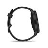 Venu 3 black, black frame, silicone band