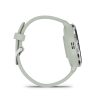 Venu 3S sage, silver frame, silicone band