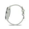 Venu 3S sage, silver frame, silicone band