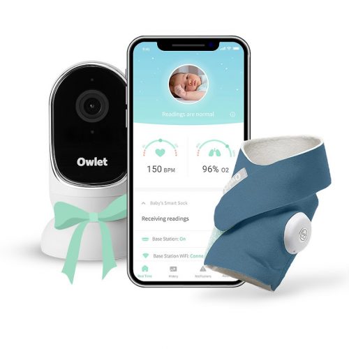 Owlet Smart Sock 3 – Owlet Okos zokni 0-18 hónapig (Éjkék) + AJÁNDÉK Kamera!