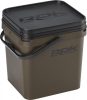 ROK 17 literes Szögletes Csalis vödör + betét + tető szett Square Bait Bucket + Basin Black set - Zöld